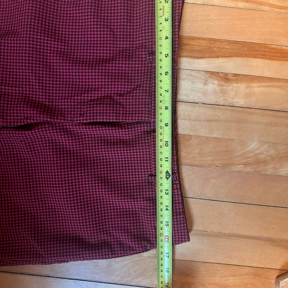 Tristan Red and Black Ankle Checkered Pants - Picture 2 of 5
